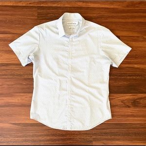Med Mizzen+Main Leeward Light Blue Cross Geo Print